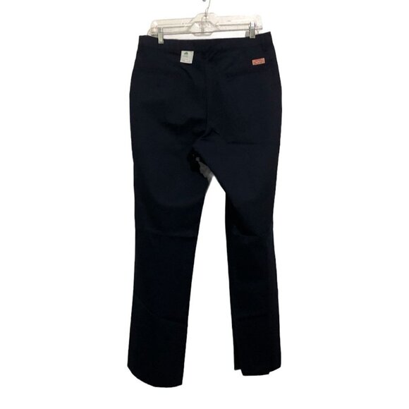 Red‎ Kap Pants Womens 12 Navy Blue Industrial Unhemmed Work Delivery - Picture 2 of 4